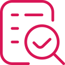 "Clipboard with check mark icon representing evaluation, inspection, or quality assurance."